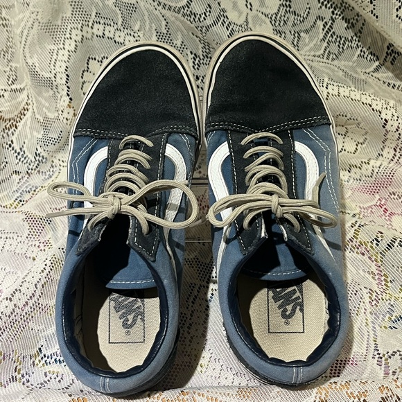 Vans off the wall Blue and white Sneakers size 8.5 women, 7 mens - Picture 4 of 6